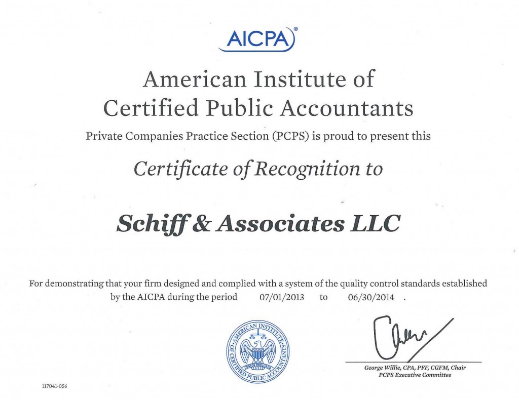 Schiff-Associates-AICPA-Award1-1024x790